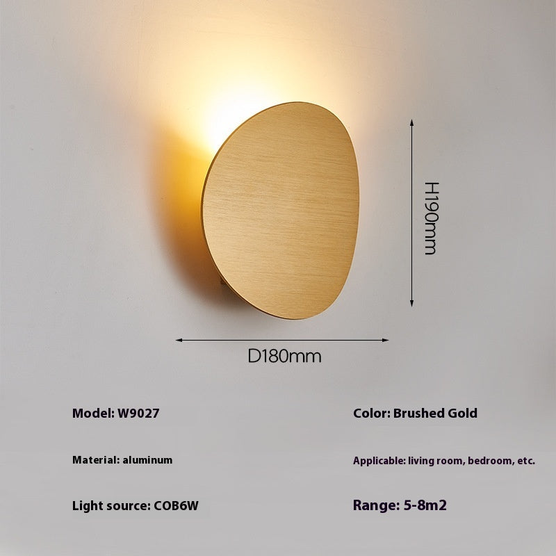 Simple Bedside Lamp Round Aisle Wall Lamp